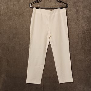 Eileen Fisher Slim Ankle Pants (Petite) White Small